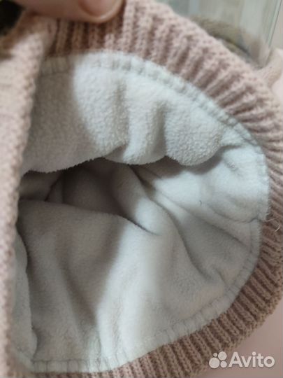 Комплект зимний шапка, шарф для девочки