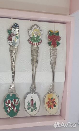 Винтаж набор корея 6 шт -Ложка сувенирная годовая