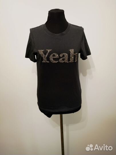 Женская футболка Hm Нм 44 М S хлопок