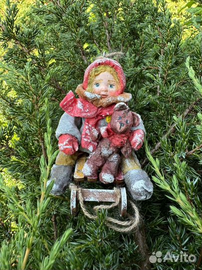 Ватные елочные игрушки