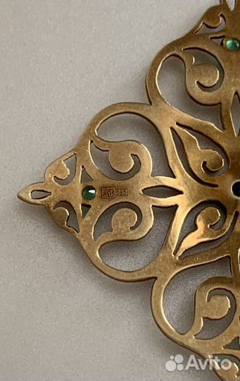 Золота подвеска, кулон «Элит»