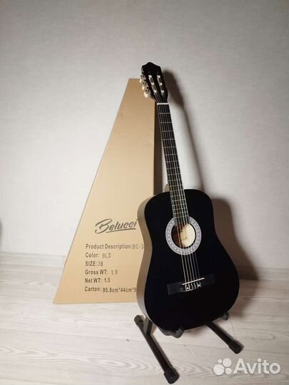 Гитара 3/4 классика с комплектом