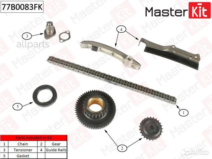 Masterkit 77B0083FK Комплект цепи грм