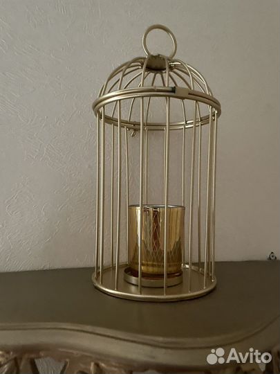 Подсвечник со свечей новый