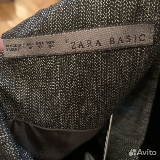 Офисное серое платье Zara 42р-44р