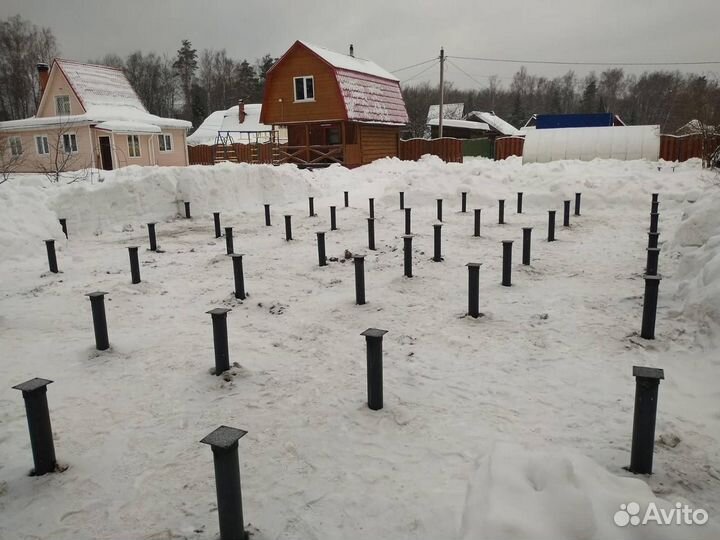 Винтовые сваи ремонт фундамента
