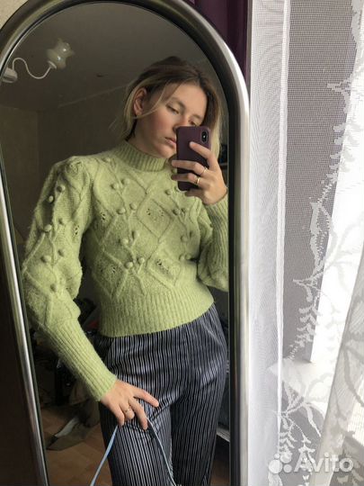 Вещи пакетом Тренч Пальто Свитер Брюки, р.44