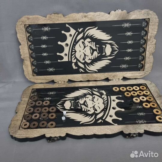 Нарды под стеклом 