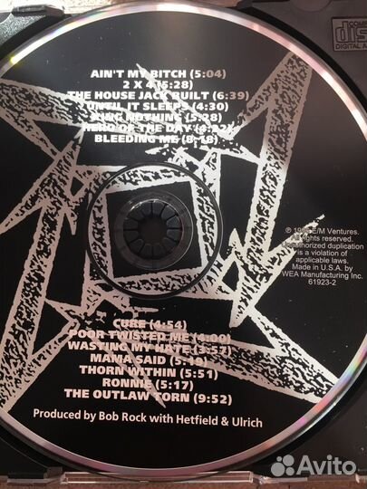 Сд диск Metallica 