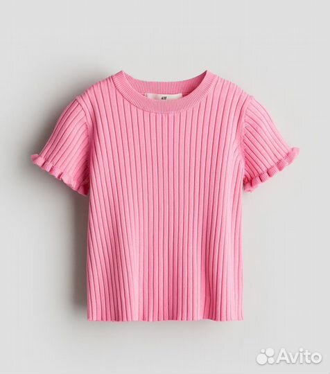 Футболка в рубчик для девочки HM, 134/140 р