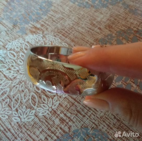 Браслет под серебро