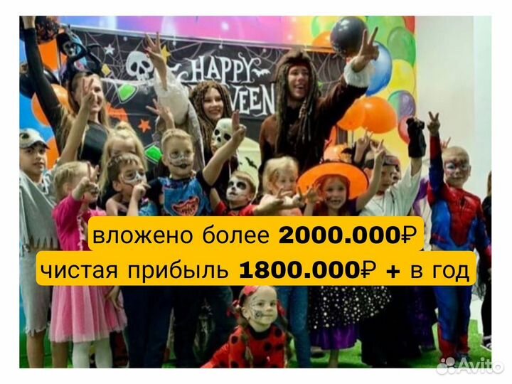 Детский развлекательный центр прибыль от 150 000