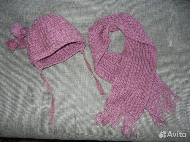 Новый комплект, шапочка и шарфик