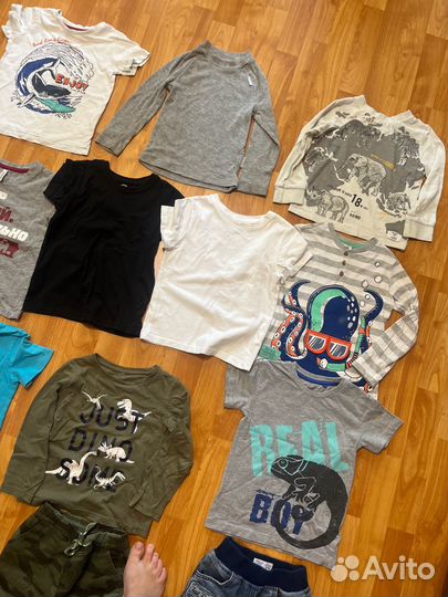 Большой пакет вещей для мальчика 98