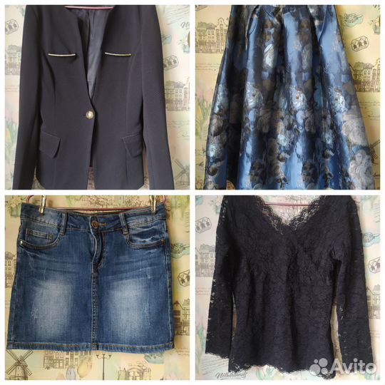 Большой пакет женской одежды 42,44