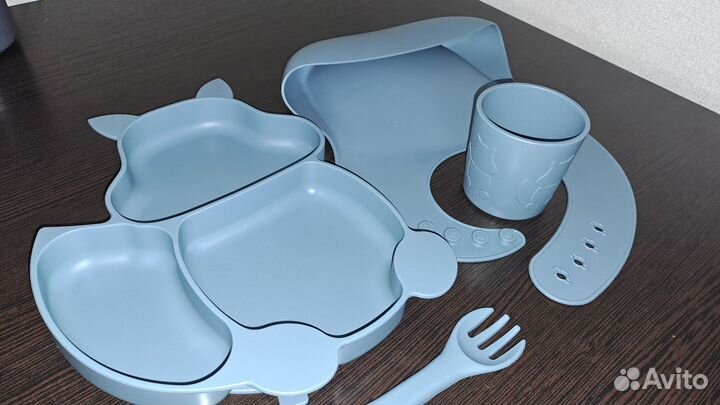 Силиконовая детская посуда