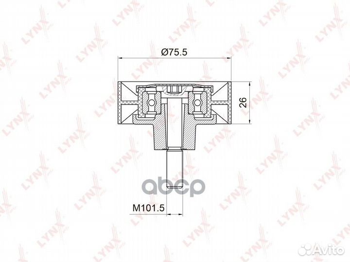Ролик обводной приводного ремня BMW M54B 5-SER
