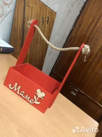 Корзина деревянная