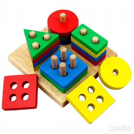 Набор детских развивающих игрушек Монтессори 10 шт