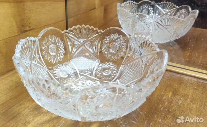 Хрустальная салатница СССР