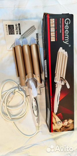 Тройная плойка Geemy 25d