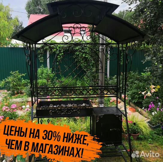 Мангал с крышей