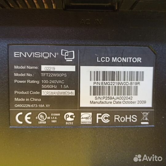 Монитор envision G2219 (Т1)
