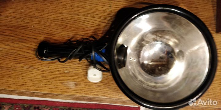 Синяя лампа - рефлектор.Для прогревания