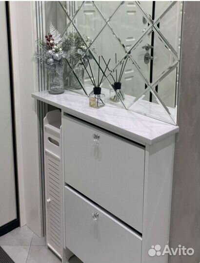 Обувница настенная узкая