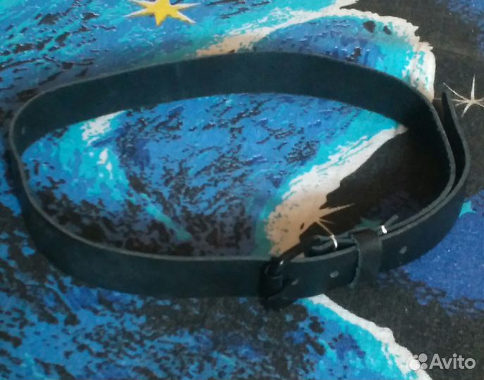 Кожаный военный ремень