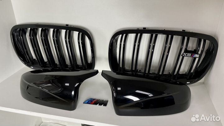 Ноздри bmw x5 e70 + накладки зеркал