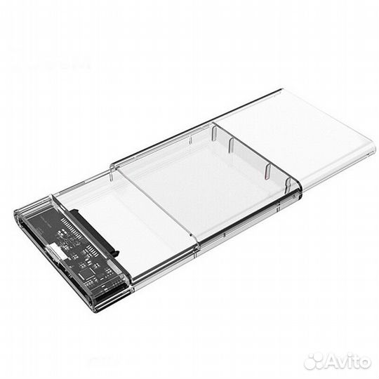 Прозрачная USB HDD коробка