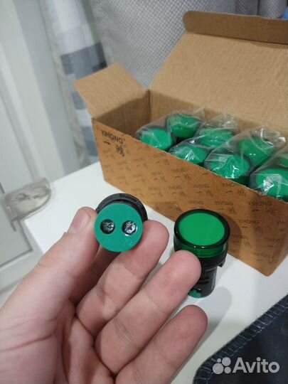 Индикаторная сигнальная лампа d16-22ds, 22 мм 200v