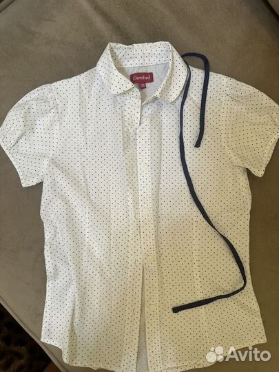 Блузки школьные 122 128 пакетом