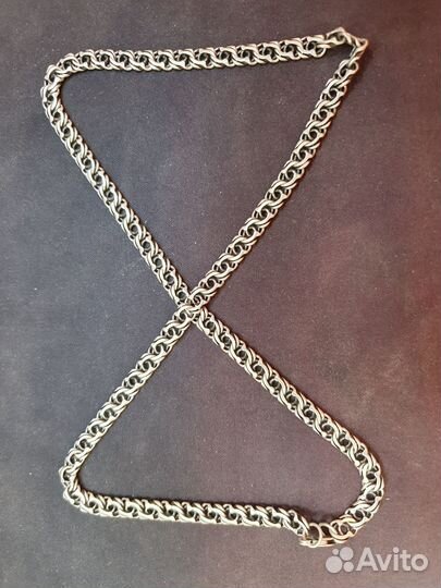 Серебряная цепь бисмарк 28.7грамм