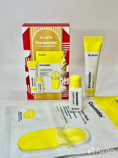 Dr jart ceramidin набор миниатюр 15+10 мл + маска