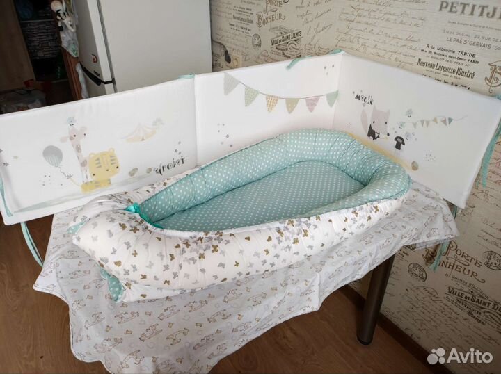 Бортики 180*33см + гнездышко-кокон 32*70см
