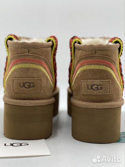 Ugg Classic Ultra Mini Braid Plarform Chestnut