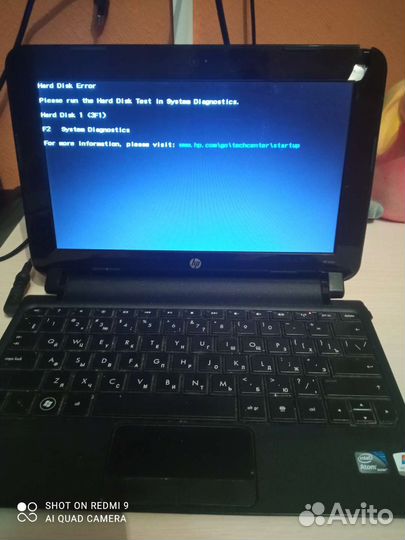 Нетбук hp на запчасти