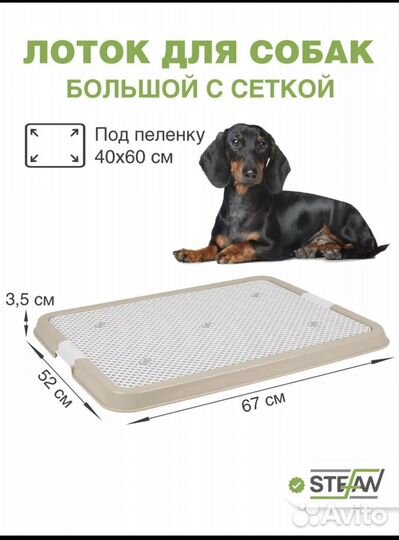 Лоток для собак под пеленку