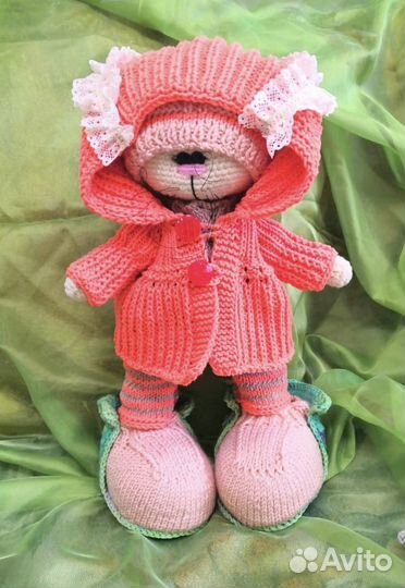 Кукла тильда вязаная ручной работы