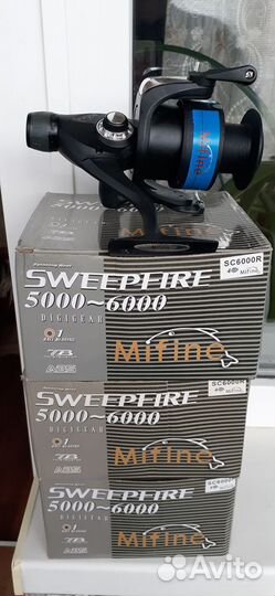 Катушки спиннинговые Mifine. Новые
