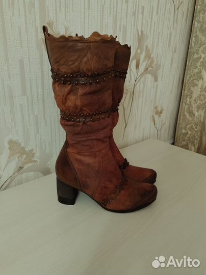 Сапоги зимние, натуральная кожа и мех, 37р