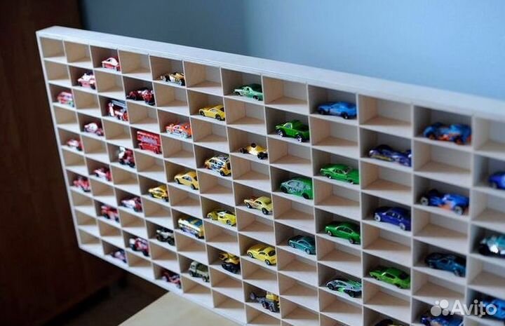 Полка гараж для машинок Hot Wheels