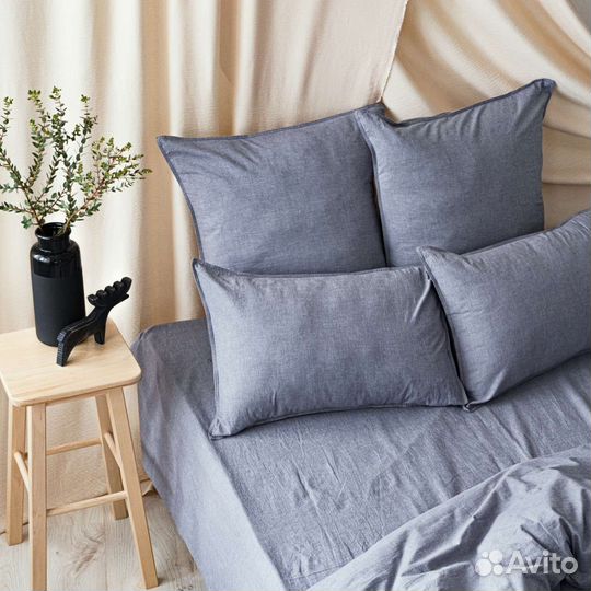 Постельное белье Перкаль Grey (варёный хлопок)