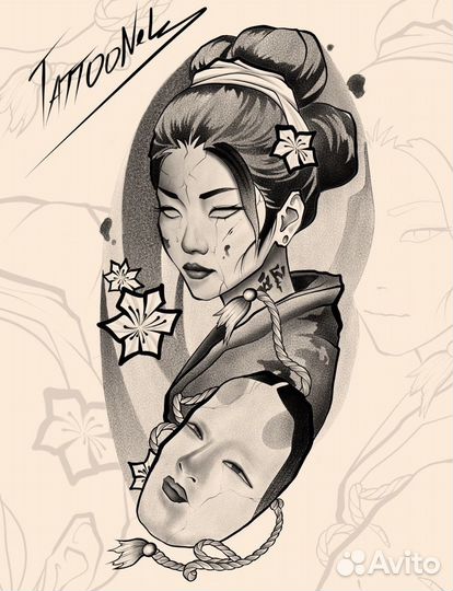 Разработка эскиза тату