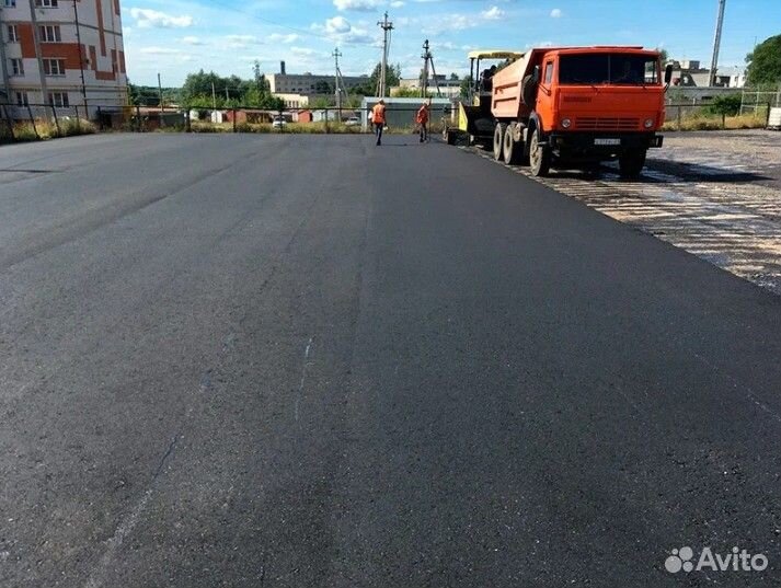 Асфальтирование, укладка асфальта, ямочный ремонт