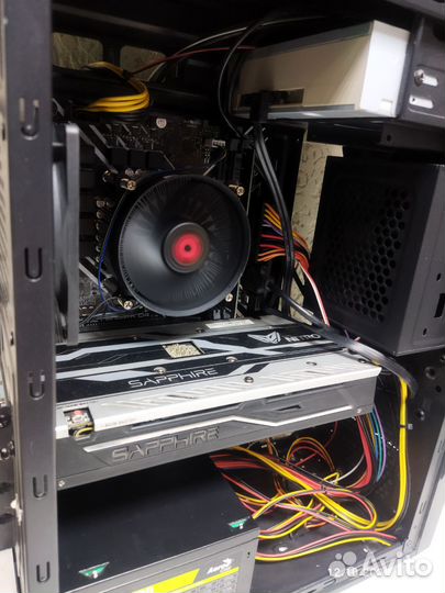Игровой пк Intel Core i3 12100 + RX480- 8Gb
