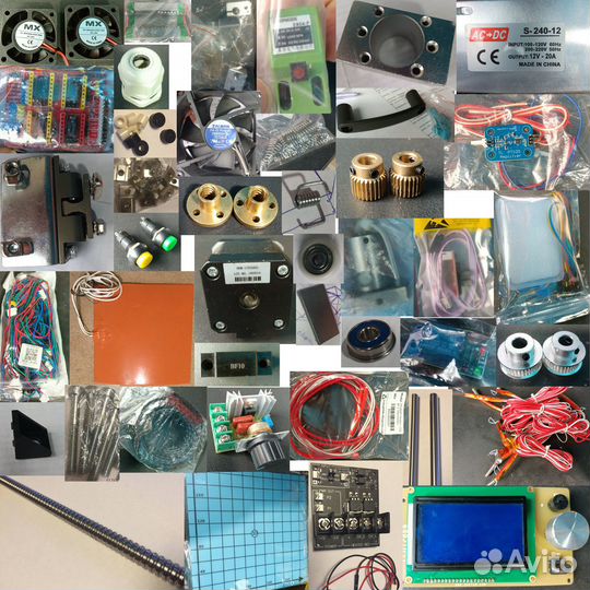 Запчасти для 3d принтера и чпу