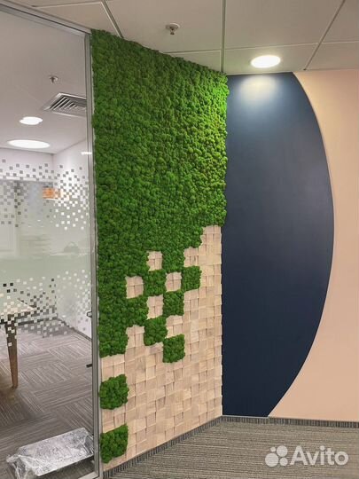 Нежное панно из мха для вашего интерьера Арт: 435695